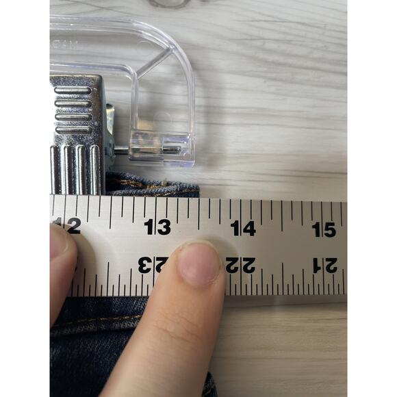 A.N.A Jeans Womens 4P Blue High-Rise Straight Leg Stretch Denim Pants Cropped - Picture 4 of 11